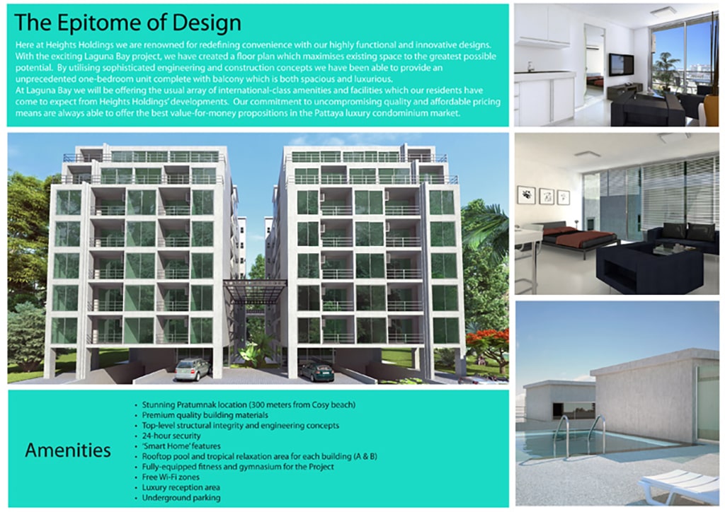 3rd page sales brochure Laguna Bay Condominium